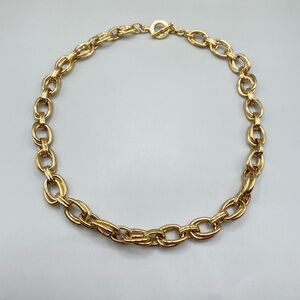 Lauren Ralph Lauren Gold Double Link Toggle Necklace